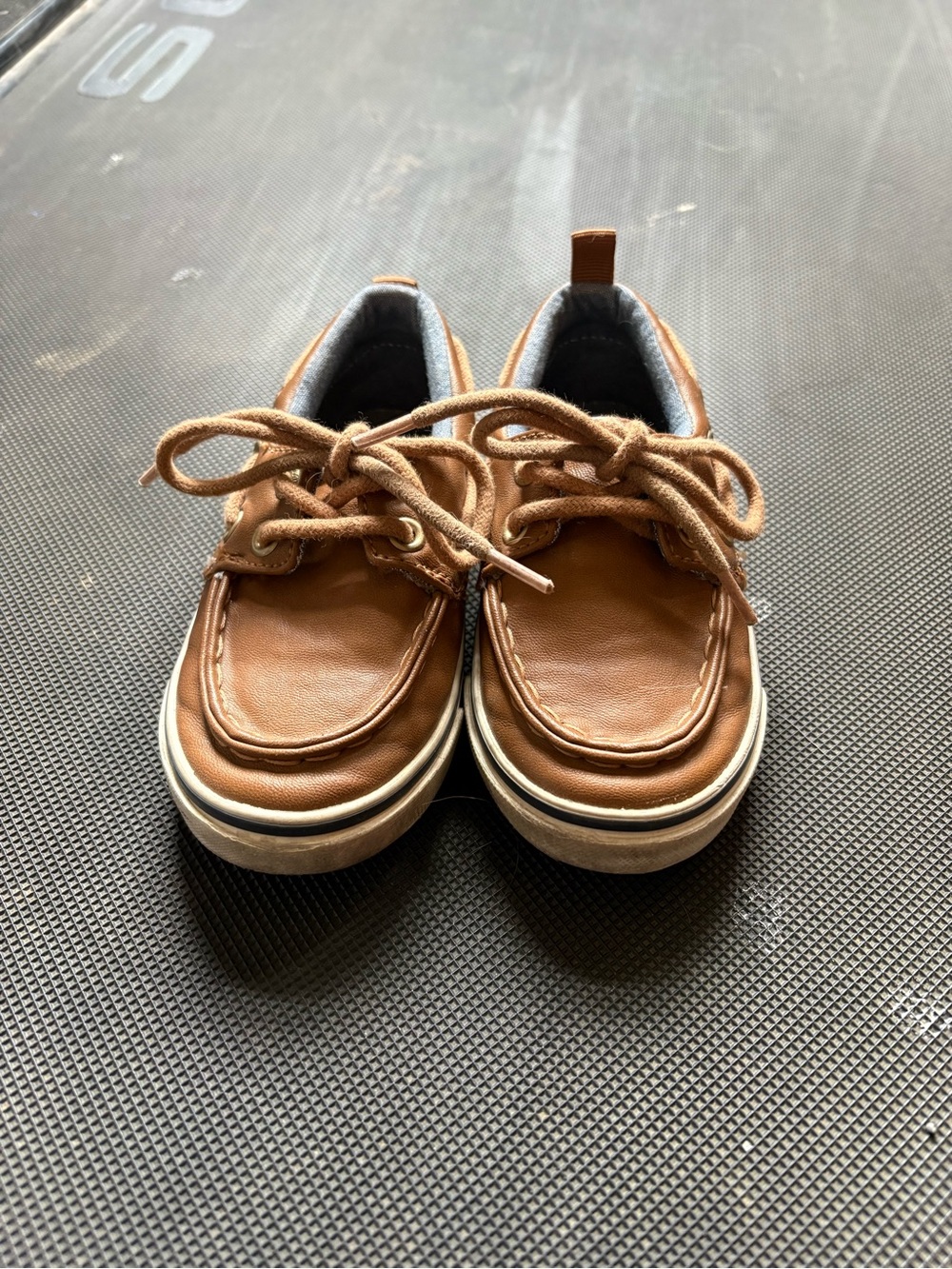 Old Navy Brown Kids Boat Shoes with Lace-Up